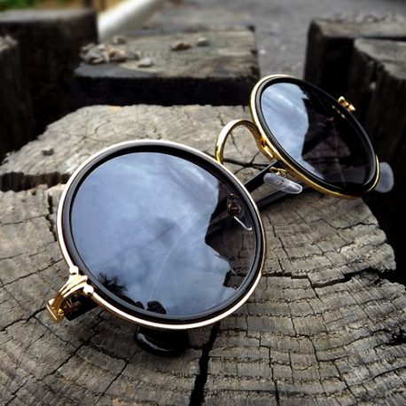 New Popular Unisex Goggles Sunglasses UV Protection Coating Round Mirror Eye-wear
