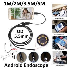 Android Pipe Endoscope Snake Camera With Waterproof 5.5mm Lens